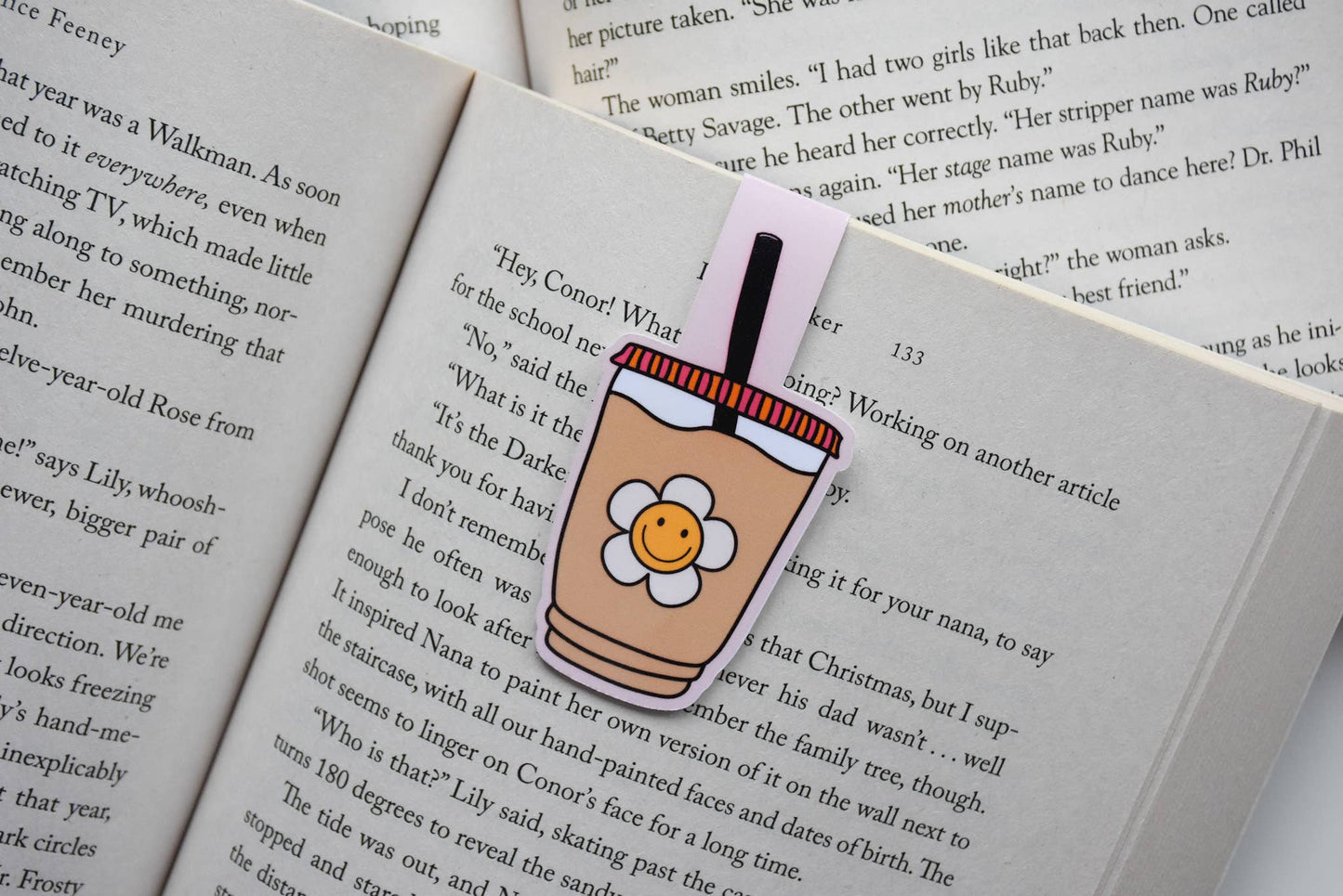 Iced Coffee Lightweight Magnetic Bookmark - T & R Underground Books