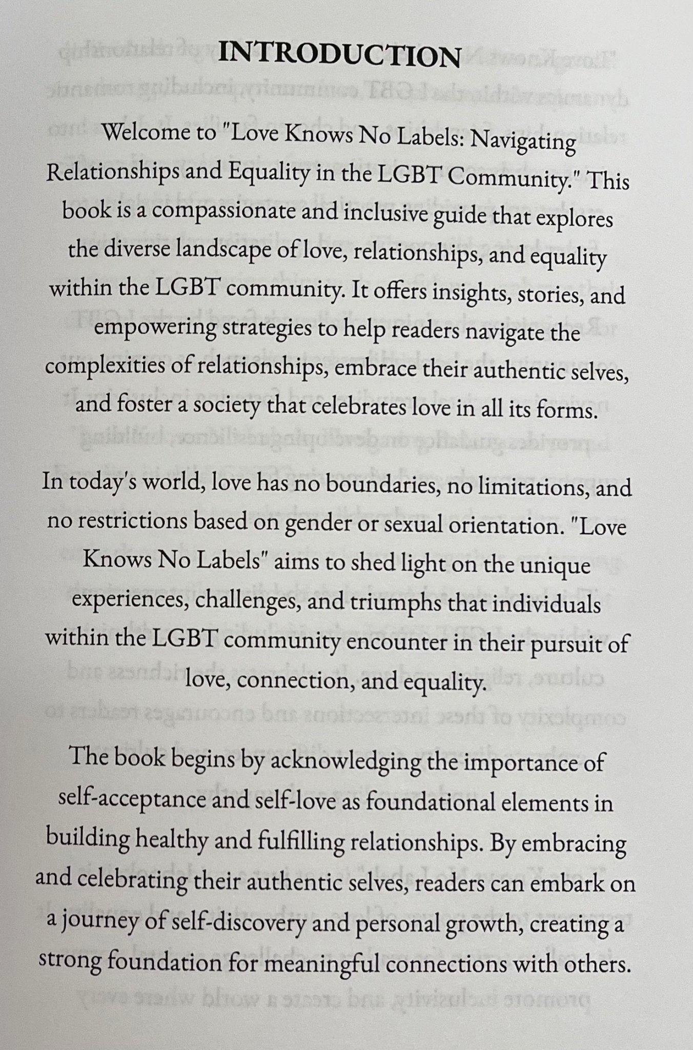 Love Knows No Labels, 2023 - Paperback (Steve L Jack) - T & R Underground Books