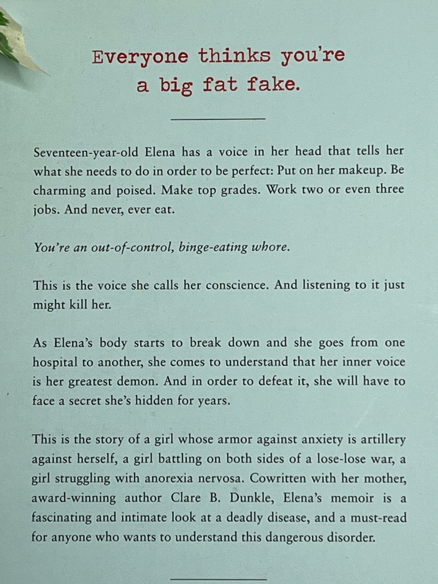 Elena Vanishing - Paperback, Memoir, 2015 (Dunkle, Elena) - T & R Underground Books