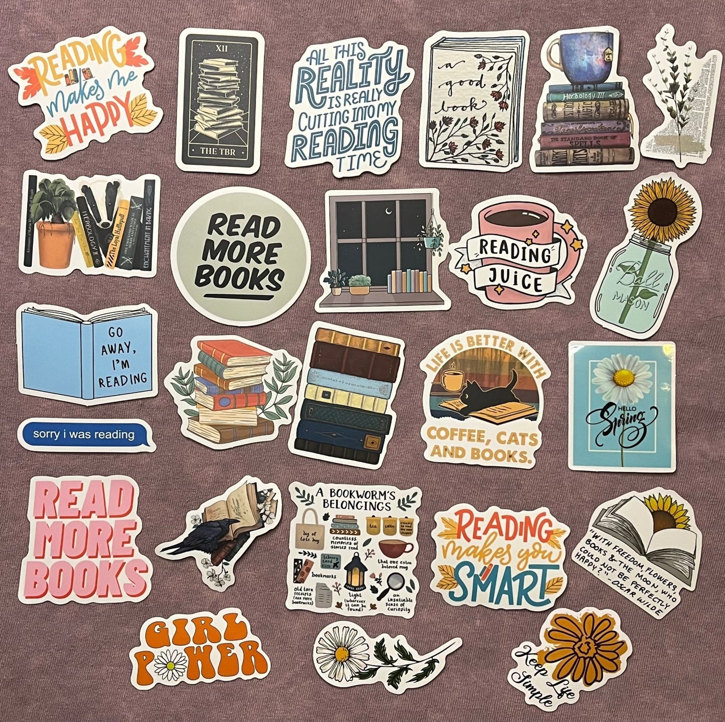 Read More Books stickers - 25 pieces - T & R Underground Books