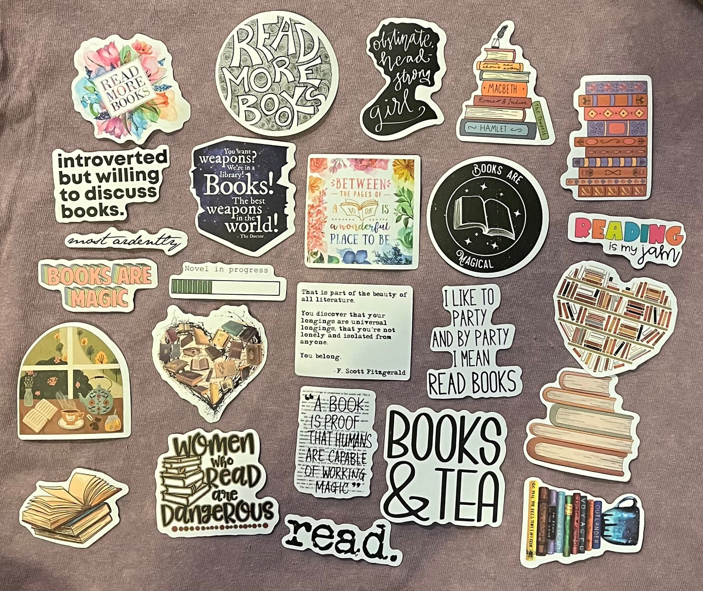 Stickers - Books are Magical - Cute Pack 25 pieces