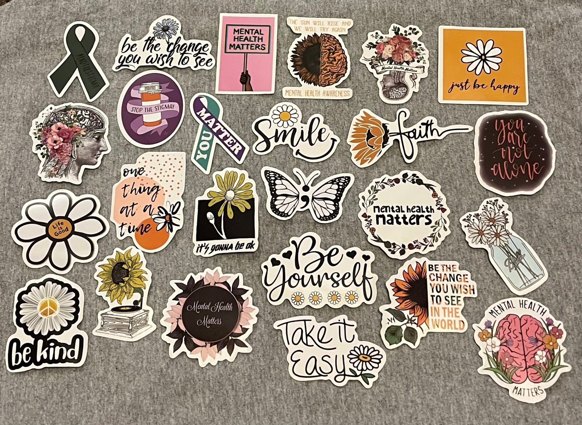 Stickers - Mental Health Matters - 25 pieces - T & R Underground Books